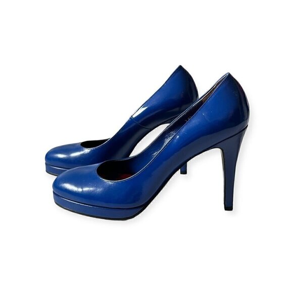 Junya Watanabe Comme des Garçons Blue Platform Pumps, Size 24.5 Japan - Picture 6 of 16